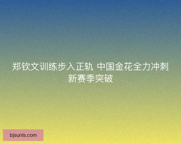 郑钦文训练步入正轨 中国金花全力冲刺新赛季突破